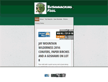 Tablet Screenshot of bushwhackingfool.com